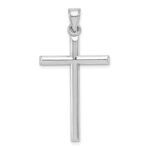 Sterling Silver Rhodium-plated Latin Cross Pendant