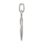 Sterling Silver Antiqued Sacred Heart of Jesus Medal - Image 2