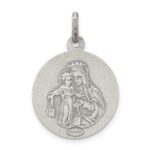 Sterling Silver Antiqued Sacred Heart of Jesus Medal - Image 3