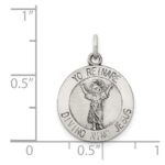 Sterling Silver Antiqued Divino Nino Medal (Divine Infant Jesus) - Image 3