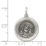 Sterling Silver Antiqued Ecce Homo Medal - Image 4