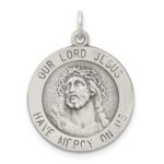 Sterling Silver Antiqued Ecce Homo Medal