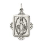 Sterling Silver Antiqued Miraculous Medal