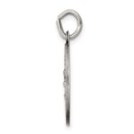 Sterling Silver Antiqued Our Lady of Perpetual Help Round Medal - Image 2