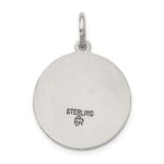 Sterling Silver Antiqued Lady Of Montserrate Medal - Image 4