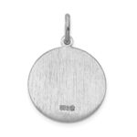 Sterling Silver Rhodium-plated Saint Christopher Medal - Image 4