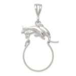 Sterling Silver Dolphin Charm Holder