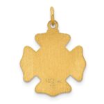 24k Gold-plated Sterling Silver Saint Florian Fireman's Badge Medal - Image 4