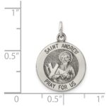 Sterling Silver Antiqued Saint Andrew Medal - Image 3