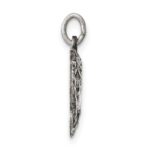 Sterling Silver Antiqued Praying Hands Charm - Image 2