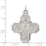 Sterling Silver 4-way Reversible Medal - Image 3