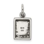 Sterling Silver Antiqued Holy Bible Charm - Image 4