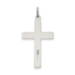 Sterling Silver Antiqued Cross Charm - Image 4
