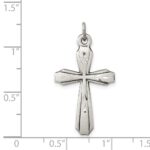 Sterling Silver Antiqued Cross Pendant - Image 3
