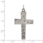 Sterling Silver Antiqued Cross Pendant - Image 3