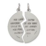 Sterling Silver Antiqued Mizpah Charm - Image 3