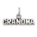 Sterling Silver Antiqued Grandma Charm