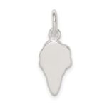 Sterling Silver Pink and Green Stellux Crystal Ice Cream Cone Charm - Image 4