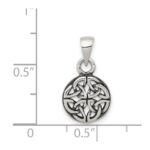 Sterling Silver Antiqued Celtic Pendant - Image 3