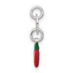 Sterling Silver Enameled Strawberry Charm - Image 2