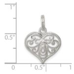 Sterling Silver Heart Charm - Image 3