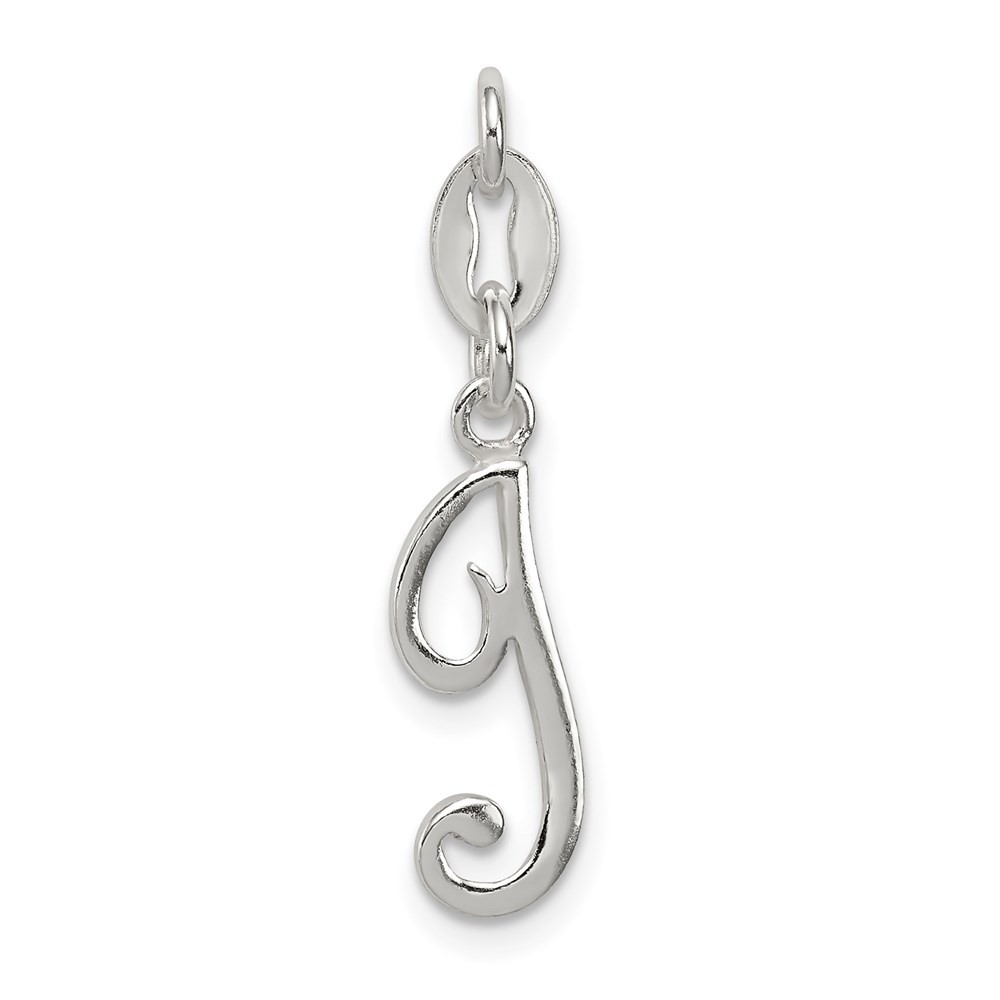 QC6510I.jpg Sterling Silver Letter I Initial Charm - Image 1