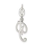 Sterling Silver Letter P Initial Charm - Image 4