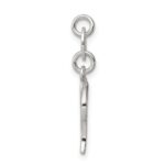 Sterling Silver Letter V Initial Charm - Image 2