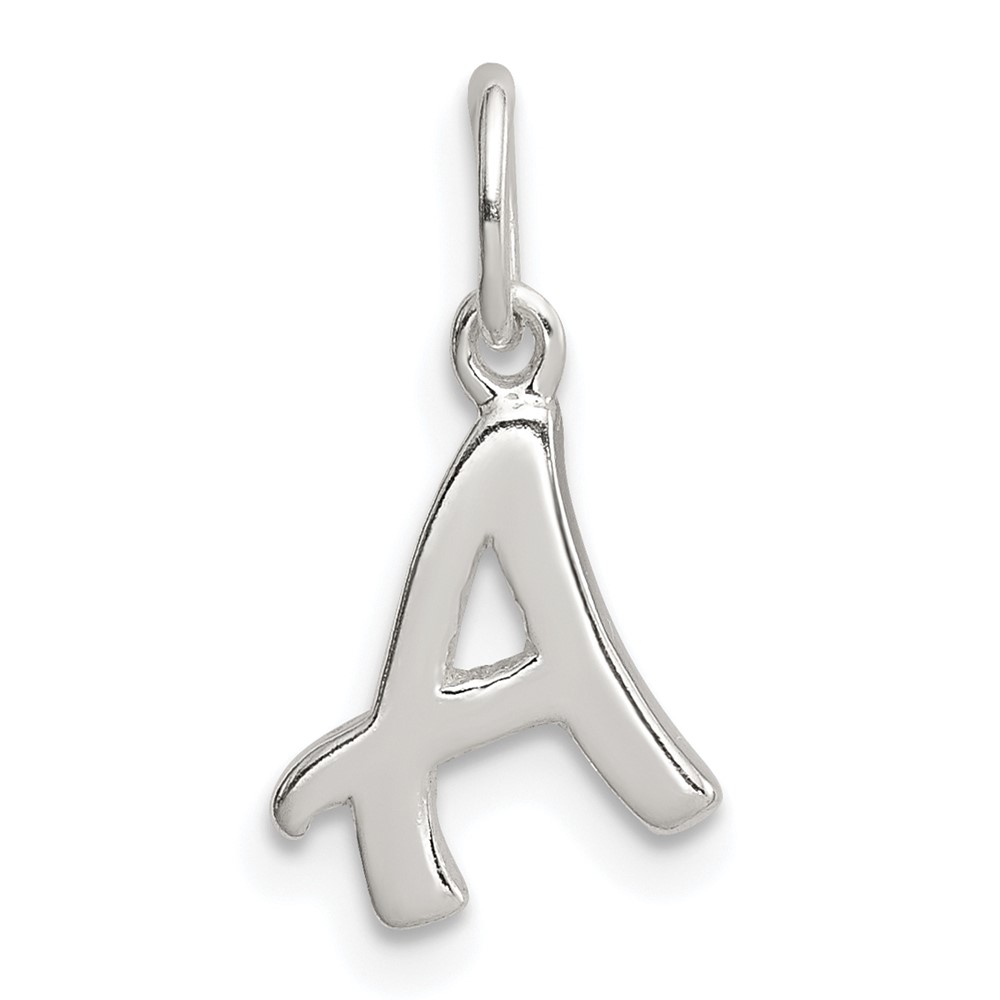 QC6511A.jpg Sterling Silver Letter A Initial Charm - Image 1