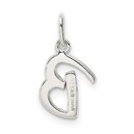 Sterling Silver Letter B Initial Charm - Image 4