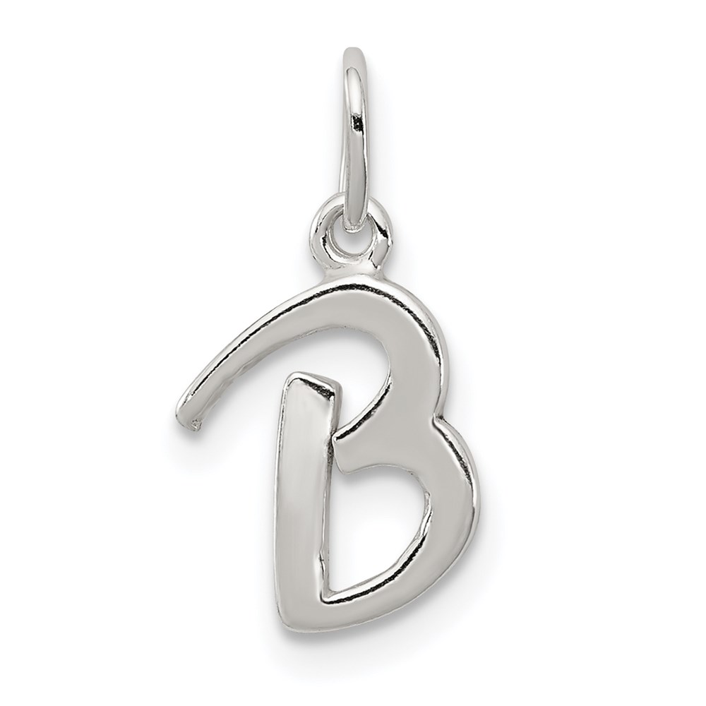 QC6511B.jpg Sterling Silver Letter B Initial Charm - Image 1