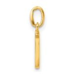 Sterling Silver Gold-tone Polished Letter J Initial Charm - Image 2