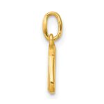 Sterling Silver Gold-tone Polished Letter N Initial Charm - Image 2