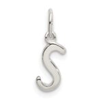 Sterling Silver Letter S Initial Charm