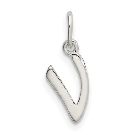 Sterling Silver Letter V Initial Charm