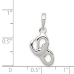 Sterling Silver Letter C Initial Pendant - Image 3