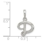 Sterling Silver Letter D Initial Pendant - Image 3