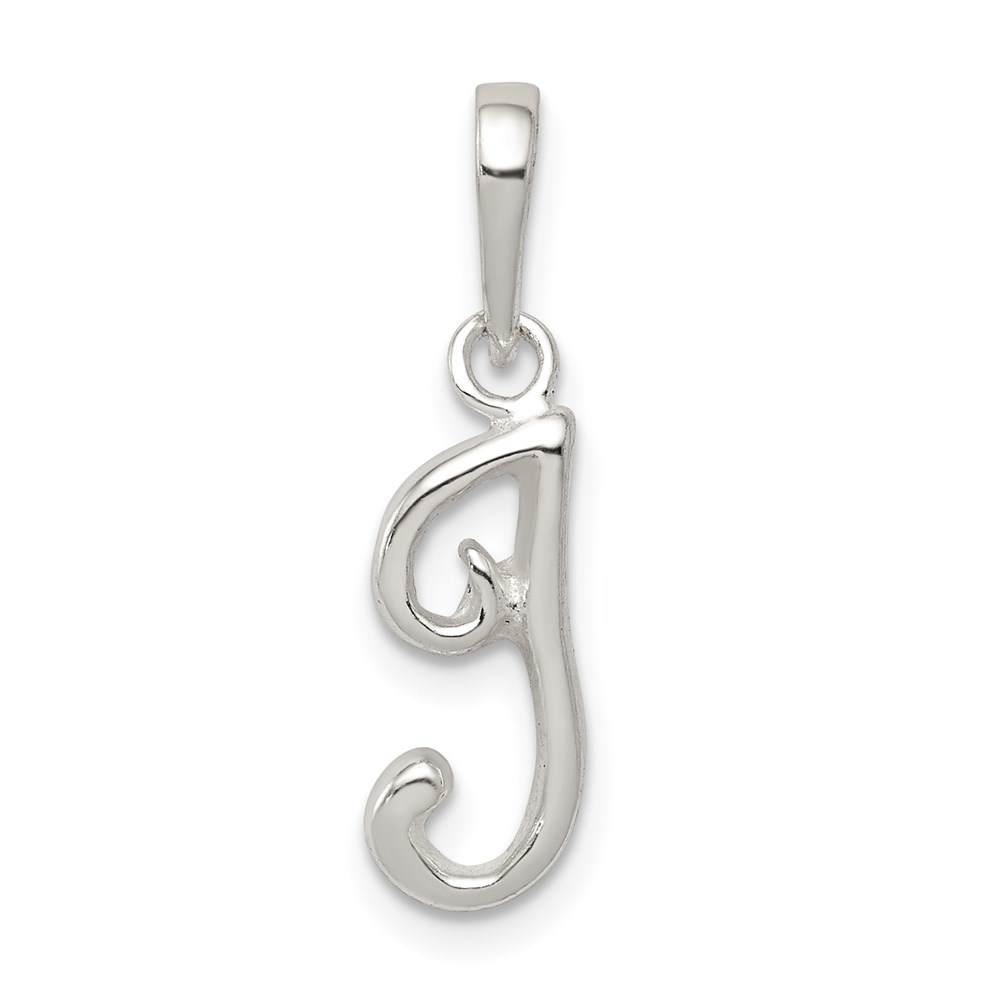 QC6512I.jpg Sterling Silver Letter I Initial Pendant - Image 1