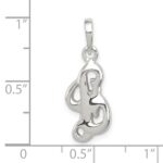 Sterling Silver Letter L Initial Pendant - Image 3