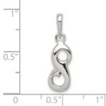 Sterling Silver Letter S Initial Pendant - Image 3