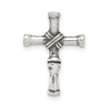 Sterling Silver Antiqued Cross Slide