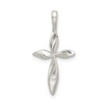 Sterling Silver Twisted Cross Pendant - Image 4