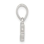 Sterling Silver CZ Polished Mom Pendant - Image 2