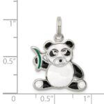 Sterling Silver Enameled Panda Bear Charm - Image 3