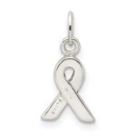Sterling Silver Brown Enameled Awareness Charm - Image 4