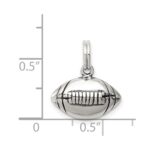 Sterling Silver Antiqued Football Charm - Image 4