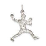 Sterling Silver Baseball Pitcher Charm - Image 4