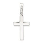 Sterling Silver Polished Cross Pendant - Image 4