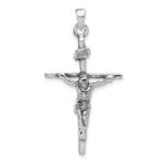 Sterling Silver Antiqued Crucifix Charm