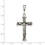 Sterling Silver Antiqued Crucifix Charm - Image 3